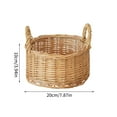 thumbnail image 3 of Vine Woven With Handle Portable Garden Storage Used For Picnicking Easter Organizing And Collecting Vegetables, 3 of 6