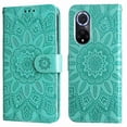 thumbnail image 1 of Funda tipo cartera GANGXUN para Honor 50 , diseño girasol, cuero PU, soporte, cierre magnético, tarjetero, 1 of 5