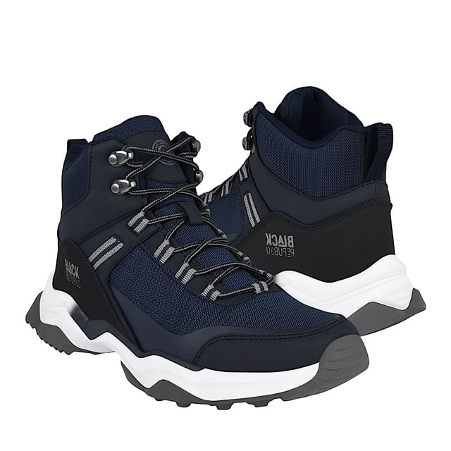 Botines Caballero Black Republic Ks364 Textil Azul