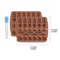thumbnail image 5 of Moldes temáticos de Halloween, molde de Chocolate para dulces, herramientas de decoración de pasteles fáciles de limpiar, 5 of 5