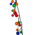 thumbnail image 3 of Kurt Adler 6-Foot Green Garland with 48 Multicolor LED Ball Lights - N/A, 3 of 4