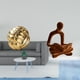thumbnail image 2 of Figura de cerámica,Figura de cerámica con forma de bola de hilo y nudo,Escultura estética para oficina,estantería,decoración del hogar,Figura de pensador abstracto,Estatua de pensador, 2 of 8