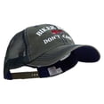 thumbnail image 5 of Biker Hair Don't Care Big Size Special Cotton Low Profile Trucker Cap - Dk Green XL-3XL, 5 of 5