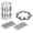 Silver, variant on Front Differential Roll Cage Sprague Armature Plate for Polaris Sportsman 500 600 700 800