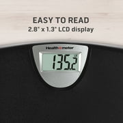 Health o meter Weight Tracking LCD Bathroom Scale, Black, 350lbs Capacity, AAA Battery Powered