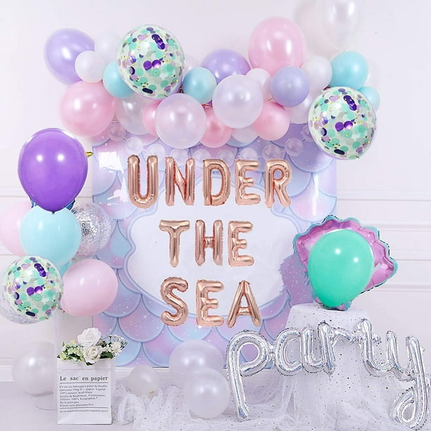 HTOOQ Set of 16 Under The Sea Party Decorations Under The Sea