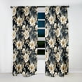 thumbnail image 2 of Designart "Victorian Motifs with a Contemporary Twist II" Floral Room Darkening Curtain Panel, 2 of 6
