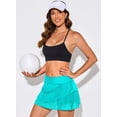 thumbnail image 4 of DOKOTOO Swim Bottoms for Women High Waistband Layered Swim Skirt Fashion Ruffle Swimsuit Bottom Solid Summer Bathing Suit Bottoms, 4 of 11