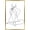 Gold Framed Version, variant on Woman - Continuous Line Drawing Wall Poster, 14.725" x 22.375"
