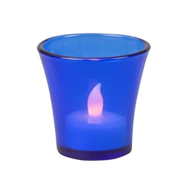 HP17BC Biedermann & Sons Daylight Candle Holder Cobalt Blue 