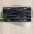 thumbnail image 2 of License Plate, Stone wall Texture Decorative Front,Personalized Stainless Steel License Plate Cover For Men Women,12.2" X 6.2", 2 of 6
