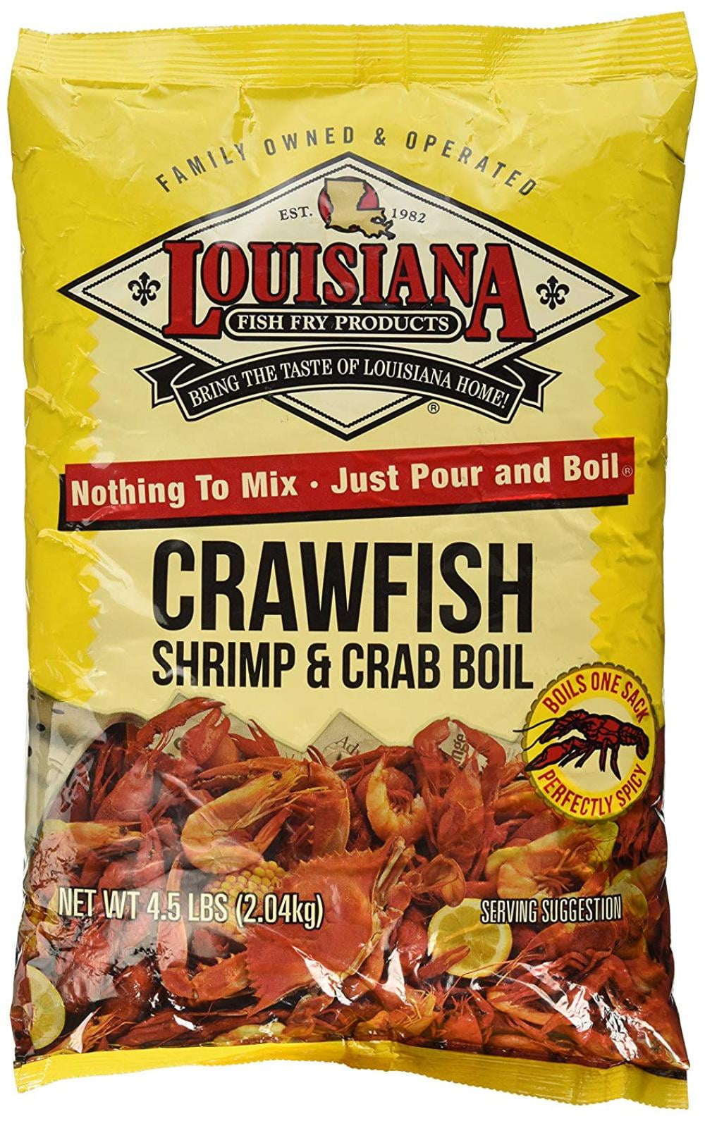 Crawfish, Shrimp & Crab Boil Seasoning (4.5 Pounds), 4.5lb of seafood