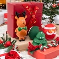 thumbnail image 4 of BESTSKY Christmas Holiday Themed Pet Giftset Soft Plastic Dog Chewing Toy Teething Rope Gifts Box for Various Size Breeds, 4 of 7