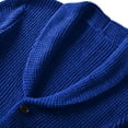 thumbnail image 5 of Men's Shawl Collar Cardigan Sweater Button up Merino Wool Sweater, 5 of 5
