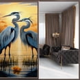thumbnail image 2 of Frosted Glass Window Film Privacy Films Static Clings Uv Protection Sun Blocking Window decal Kit for Home Bathroom Office Two Blue Herons Standing, 2 of 4