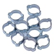 thumbnail image 1 of LOVIVER 5x28-31MM DOUBLE EAR CLIPS ,O CLAMP ,ZINC PLATED STEEL ,10 PACK, 1 of 8