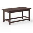 thumbnail image 4 of Westin Outdoor 35" Inch Adirondack Coffee Table for Patio Backyard UV Weather Resistant HDPE Plastic, Dark Brown, 4 of 5