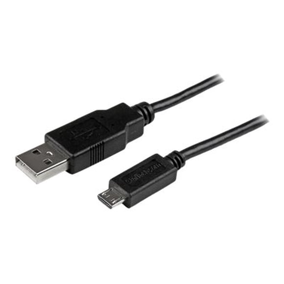 StarTech.com 3m 10 ft Long Micro-USB Charge-and-Sync Cable -M/M - USB to Micro USB Charging Cable - 24 AWG (USBAUB3MBK) - USB cable - Micro-USB Type B (M) to USB (M) - USB 2.0 - 10 ft - molded - black