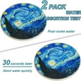 thumbnail image 2 of Coasters for Drinks Van Gogh Art Ceramic Coasters - Use 2 Famous Van Gogh Paintings, Unique Housewarming Gifts for New Home D rative, 2 of 5