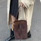 thumbnail image 4 of Bolso Tipo Cubo Bolsos Ante Sintético Hueco para Mujer (Café), 4 of 9