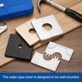 thumbnail image 5 of 4Pack ABS Plastics Wall Split Flange, 12mm Diameter Escutcheon Plate, Gold, 5 of 6