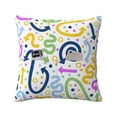 thumbnail image 2 of LNWH Colorful Arrows Throw Pillow Covers, Square Soft Linen Decorative Pillow Cases, 20"x20", 2 of 8