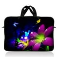 thumbnail image 1 of LSS Laptop Sleeve Bag 10.2 Inch Neoprene Carrying Case Pouch Purple Blue Floral, 1 of 1