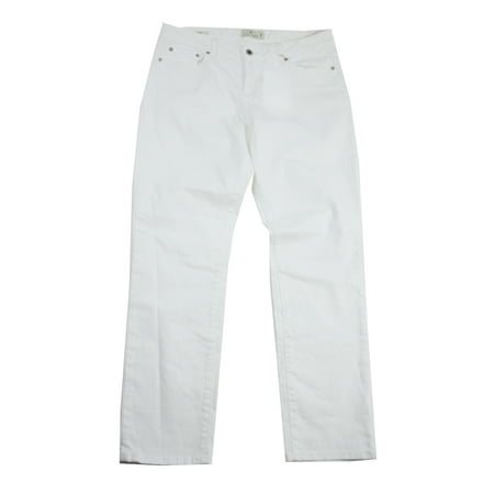Lucky Brand Jeans White Mid-Rise Skinny Jeans 14-W32
