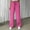 Pink, variant on SNKSDGM Women's Plus Cargo Pants Women Tall Baggy Black Work Pants Women Straight Leg Ladies Fashion Pure Drawstring Waist Wide Leg Casual Pants