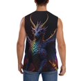 thumbnail image 4 of Balery Rainbow Wings Majestic Dragon Camisetas sin mangas para hombre, absorbe la humedad y protege contra el mal olor.-Medium, 4 of 7