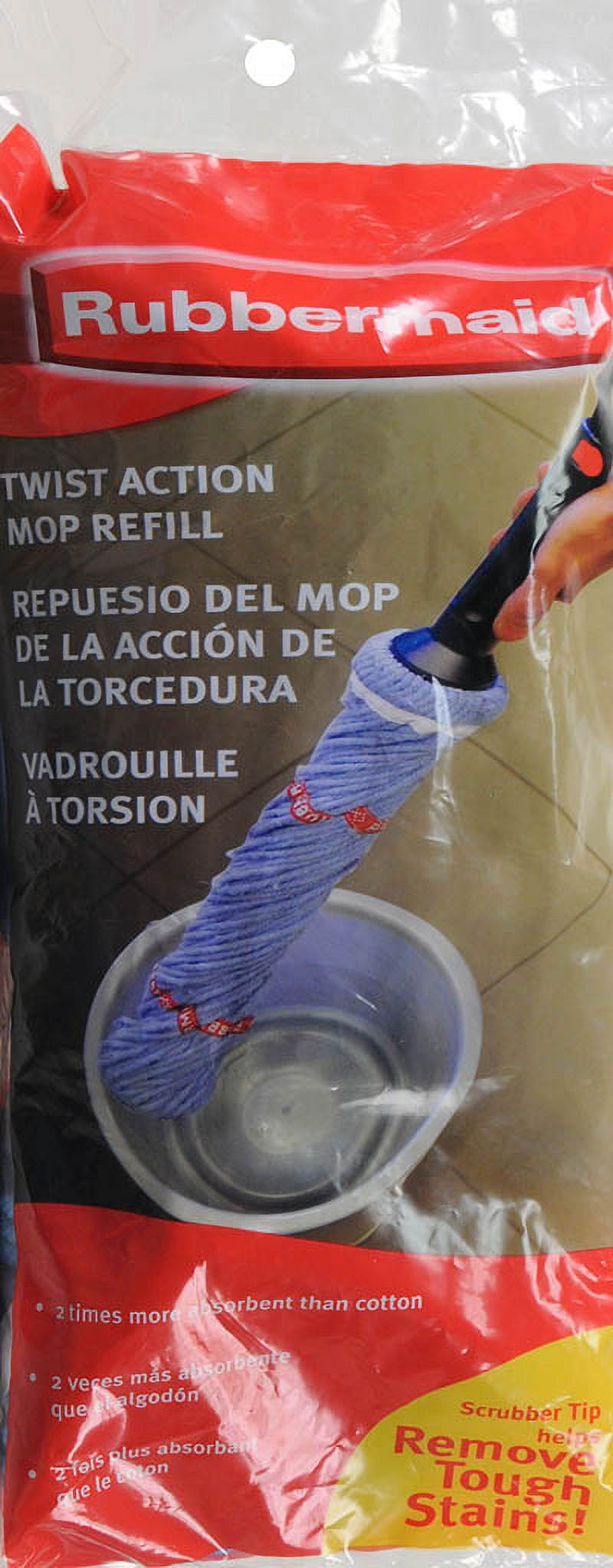 Rubbermaid Twist Action Mop Refill Replacement Mopping Head - FG6B1204  41301001938