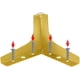 thumbnail image 5 of 8 patas de muebles de 4 pulgadas, patas de sofá de muebles de estilo moderno, patas triangulares doradas de lujo de Metal para mesa, armario, sofá, 5 of 5