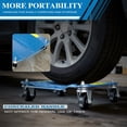 thumbnail image 5 of LARBANKE 2-Pack Car Wheel Dollies, 3000 lbs Total Capacity Heavy Duty Tire Skates, Vehicle Mover with Safety Reflective Strips, 2 Brake Wheels and Integrated Carrying Handle for Easy Garage Storage, 5 of 7