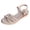 Khaki, variant on Women's Wedge Platform Sandals Espadrilles Dressy Comfortable Summer Shoes Open Toe Ankle Strap Buckle Breathable Boho Heels Beige Size 8.5
