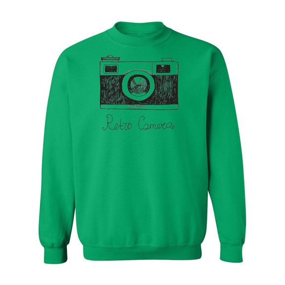 Retro Camera Drawing Sweatshirt Men -Image by Shutterstock, Male Medium