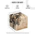 thumbnail image 3 of Kdxio Vintage Rose Botanical Art Print Tissue Box Cover,Square Decorative PU Leather Facial Paper Case Organizer Holder Dispenser for Bathroom,Night Stands,Desk,Car 5.2''X5.2''X5.2'', 3 of 6