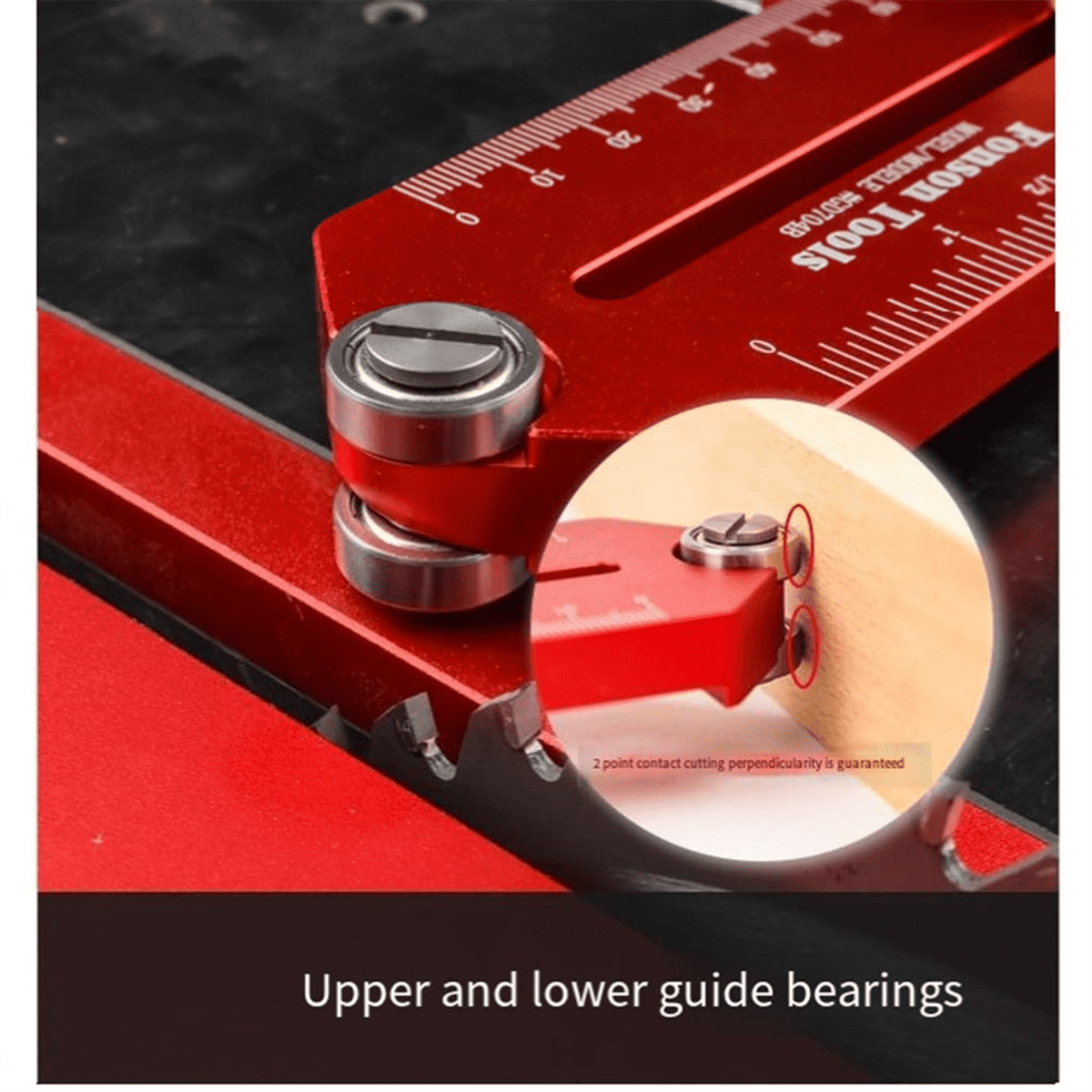 Extended Thin Rip Jig Table Saw Guide for Repeat Narrow Strip Cuts Works with Router Band