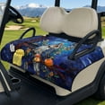 thumbnail image 3 of Yuyamidu Owl Golf Cart Seat Covers for 2-Person Seats Blue Night Golf Cart Towel Seat Covers with Front Pockets Club Car Golf Cart Accessories, 3 of 8
