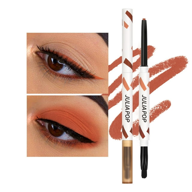 Xihbxyly Sombra de Ojos Ahumada, Delineador de Ojos Mate, Pincel de Color Sudor, 0,2 G