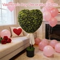 thumbnail image 2 of Artificial Heart-Shaped Topiary for Decorating Entryways, Patios, and Interiors with Plastic Foliage and Low Maintenance, 2 of 9