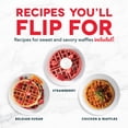 thumbnail image 3 of DASH Flip Belgian Waffle Maker With Ceramic Coating for Individual 1" Thick Waffles &ndash; Cream, 3 of 6