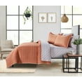 thumbnail image 3 of Mainstays All in One Reversible Quilt Set and Sheet Set- 7 Piece, Queen, Coral, 3 of 16