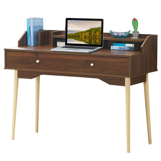 Costway Computer Desk Home Office Writing Desk Study ...