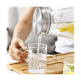 thumbnail image 2 of Glass Carafe, Water Carafe with Lid, Heat Resistant Borosilicate Carafe, Shared Hot and Cold Kettle, for Milk,Coffee, 2 of 6