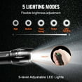 thumbnail image 5 of 2-Pack 2000 Lumens Flashlight, 5 Modes & Adjustable Focus, High Lumens LED Flashlights for Camping, Hiking (Black), 5 of 11