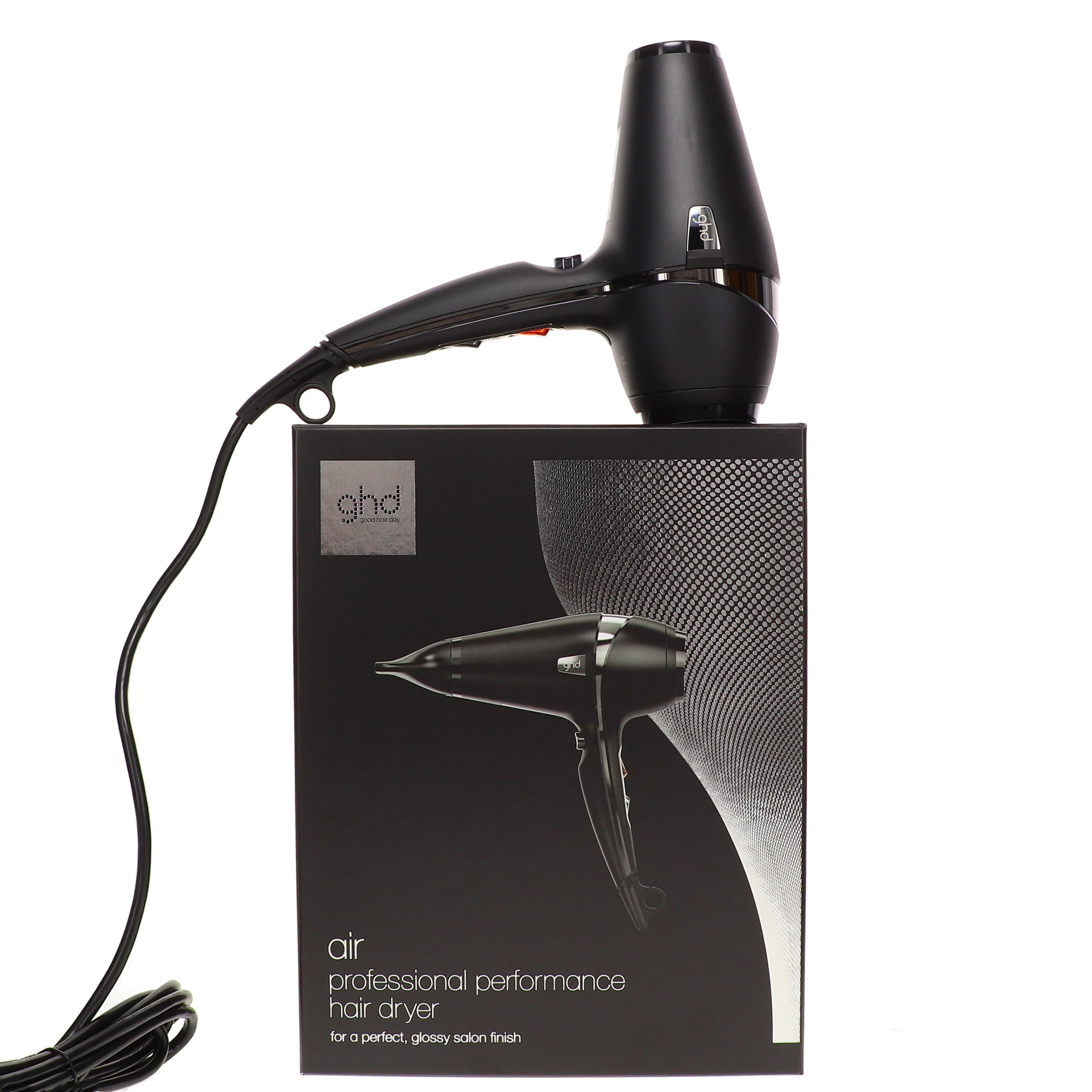 ghd Air Hair Dryer — 1600w Professional Blow Dryer, Salon Strength Motor,  Concentrator Nozzle, Adjustable Temperature Setting, and Ionic Technology