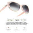 thumbnail image 6 of Giselle Cat Eye Rhinestone Kids Retro Sunglasses for Teens Girls Children Age 6-14 Trendy Glasses, 6 of 7