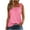 Pink, variant on AherBiu Summer Tank Tops for Women Ruched Square Neck Wide Strap Casual Comfy Fitting Shirts Camisole
