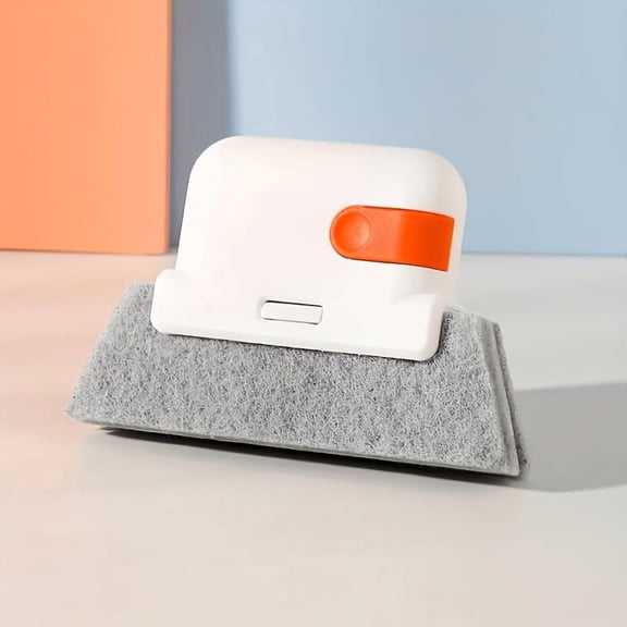 Gap Cleaning Brush with 360° Rotating Head, Crevice Scrub Brush for Window Tracks, Sliding Door Rails, Bathroom Grout, Kitchen Gaps, Groove Cleaner Tool for Narrow Spaces, Household Deep Cleaning