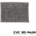 thumbnail image 3 of Muka Bathroom Rug Luxurious Silky Chenille,Non Slip Bath Mats for Bathroom Extra Soft and Absorbent Shaggy Bathroom Rugs Machine Washable Comfortable, 3 of 17